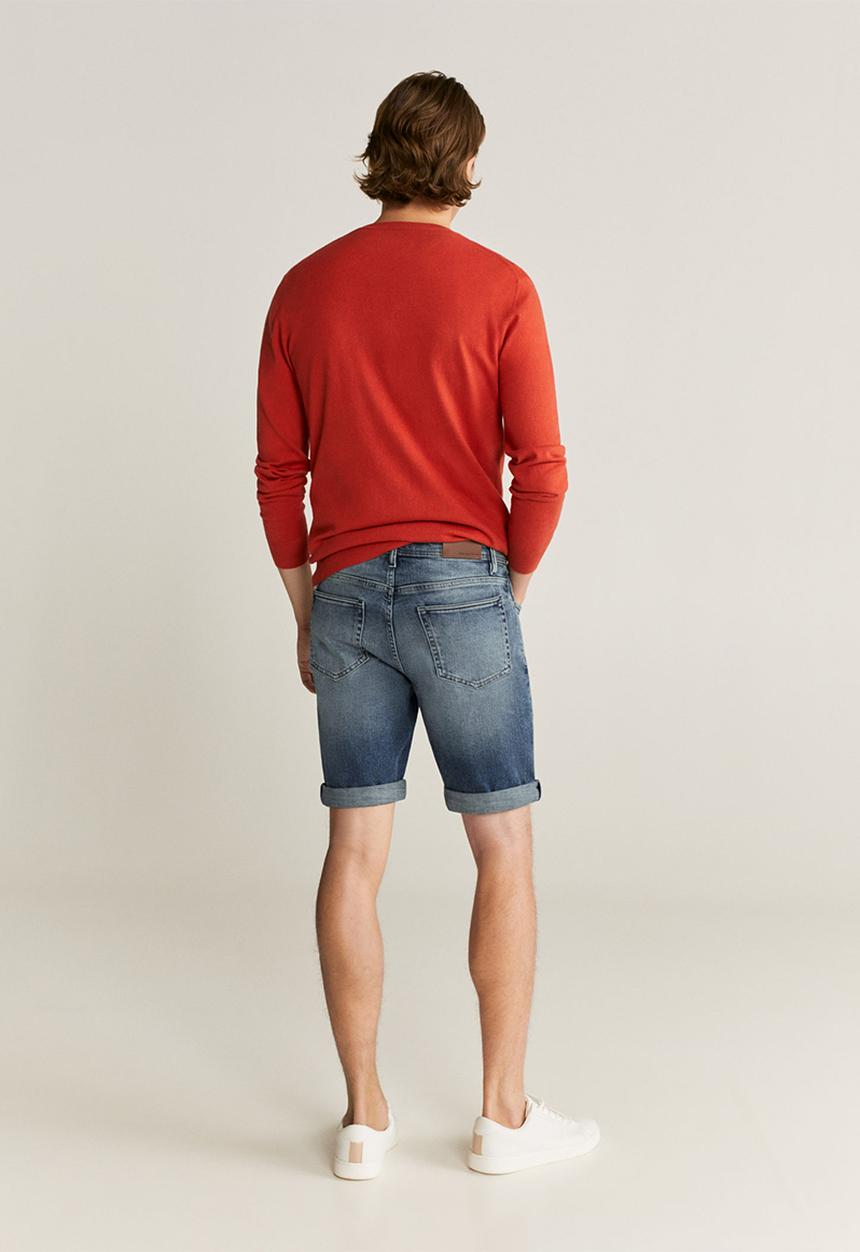 MANGO - Rock bermuda shorts - blue