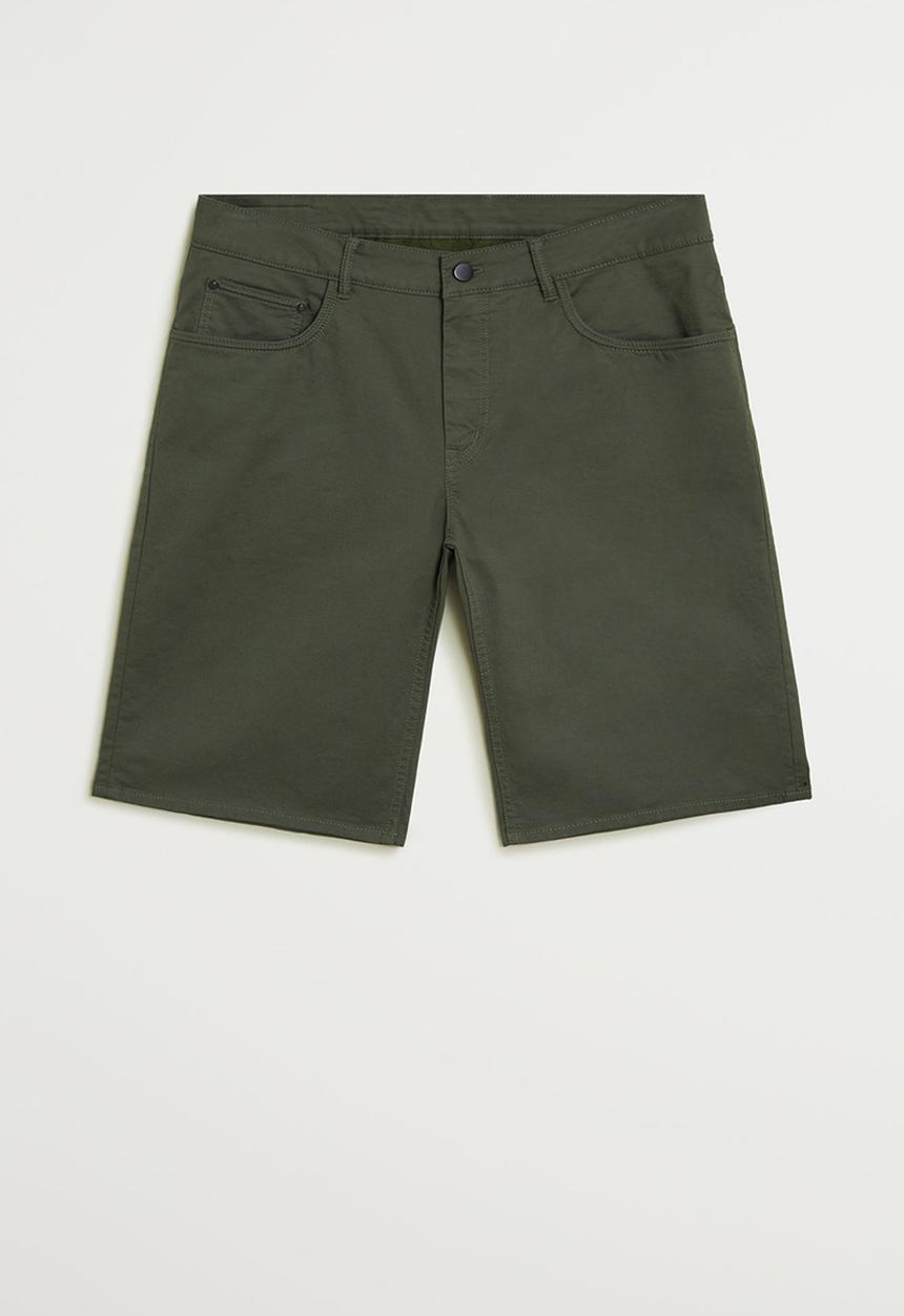 MANGO - Roller bermuda shorts - khaki