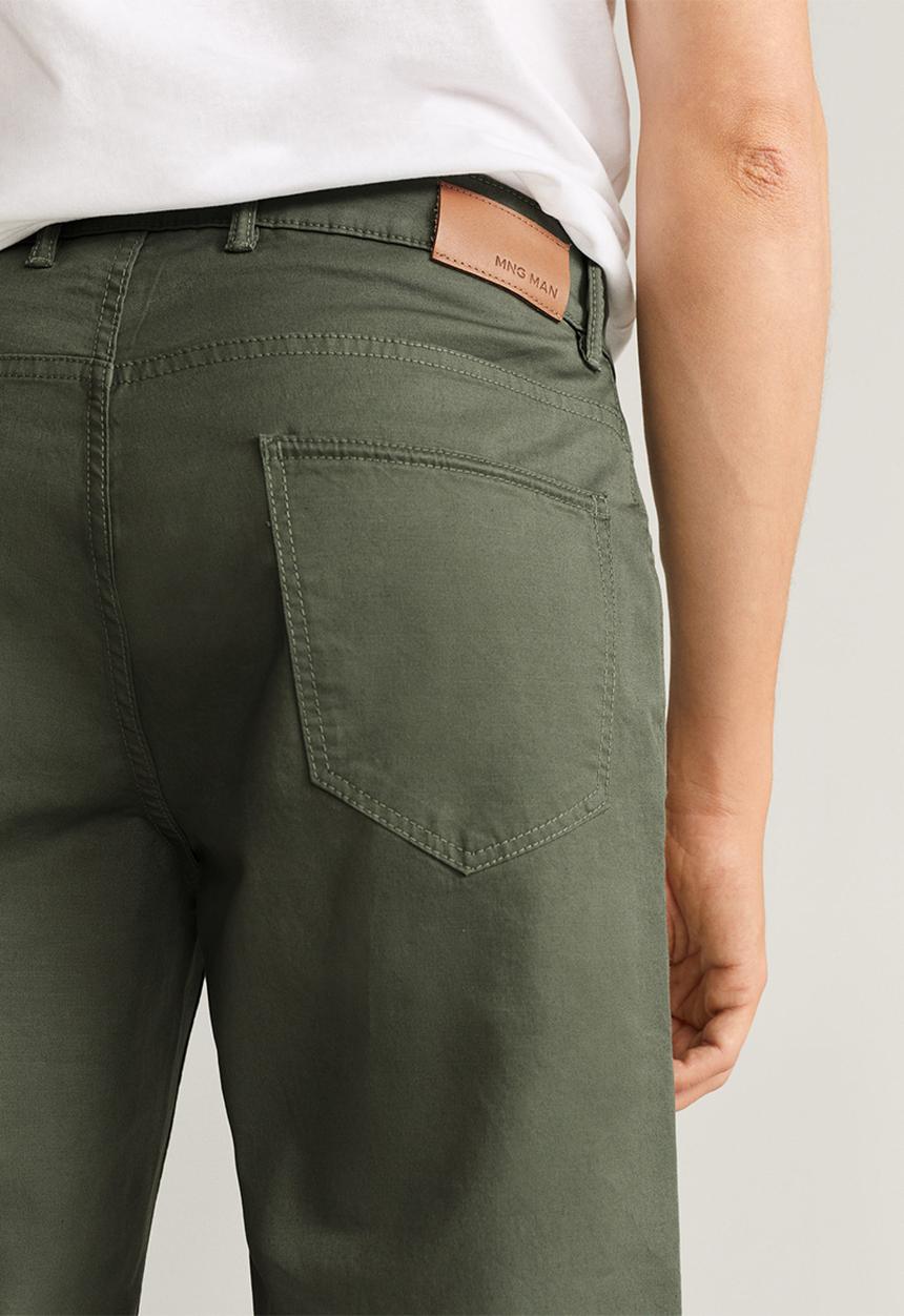 MANGO - Roller bermuda shorts - khaki