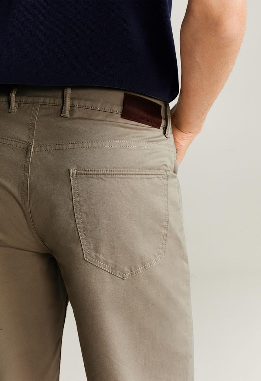 MANGO - Roller bermuda shorts - beige