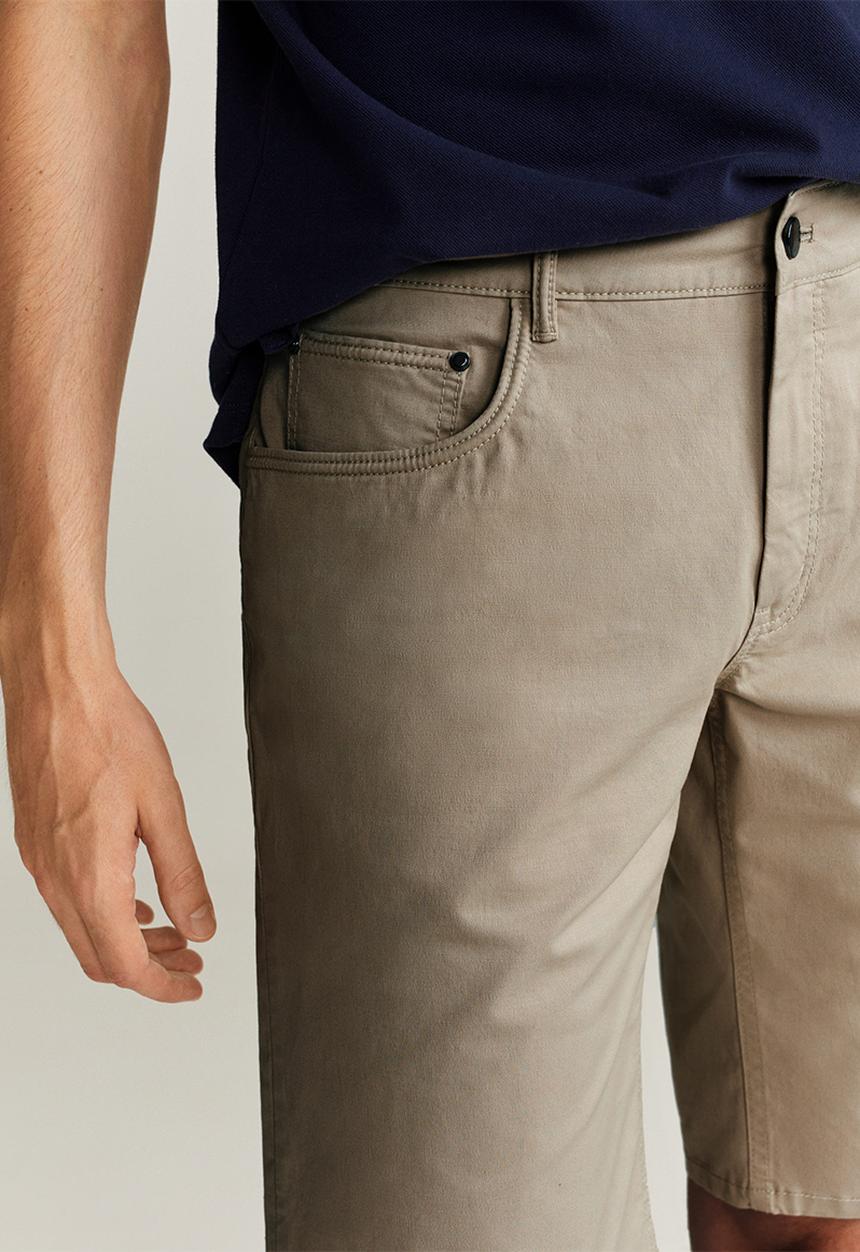 MANGO - Roller bermuda shorts - beige