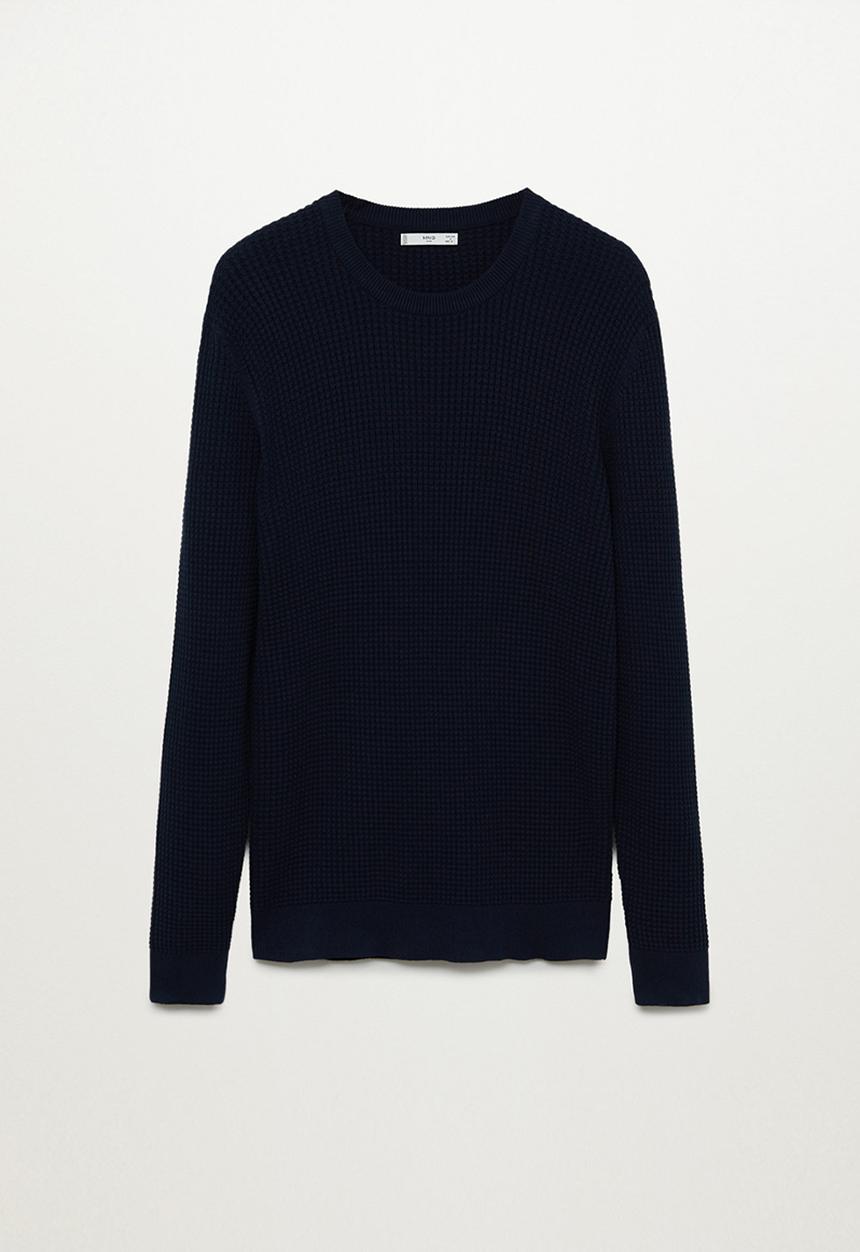 MANGO - Rose sweater - navy