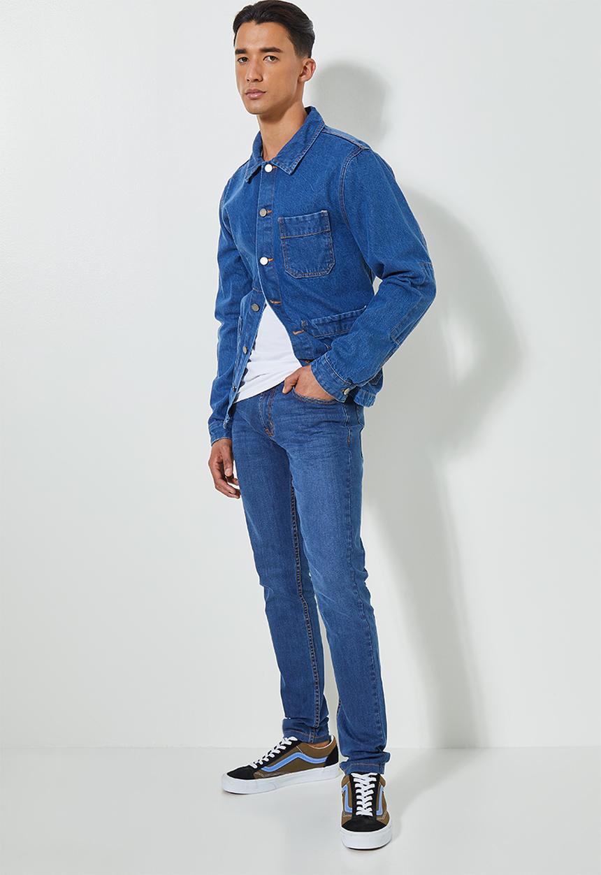 Superbalist - Seattle skinny jeans - mid washed blue