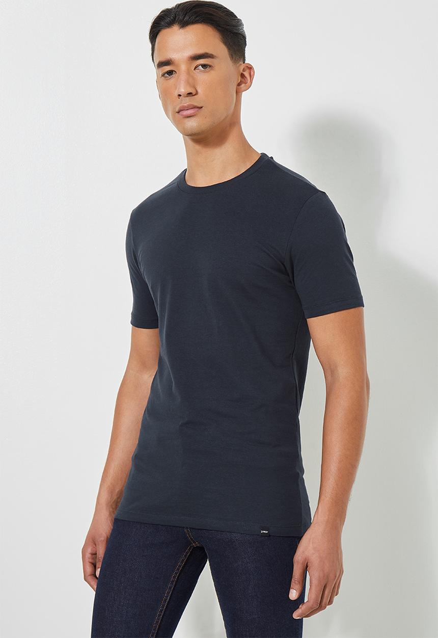 Superbalist - Brando muscle fit crew neck tee - dark navy 