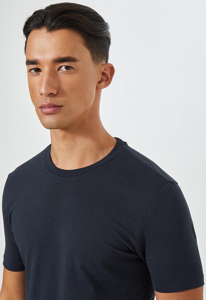 Superbalist - Brando muscle fit crew neck tee - dark navy 