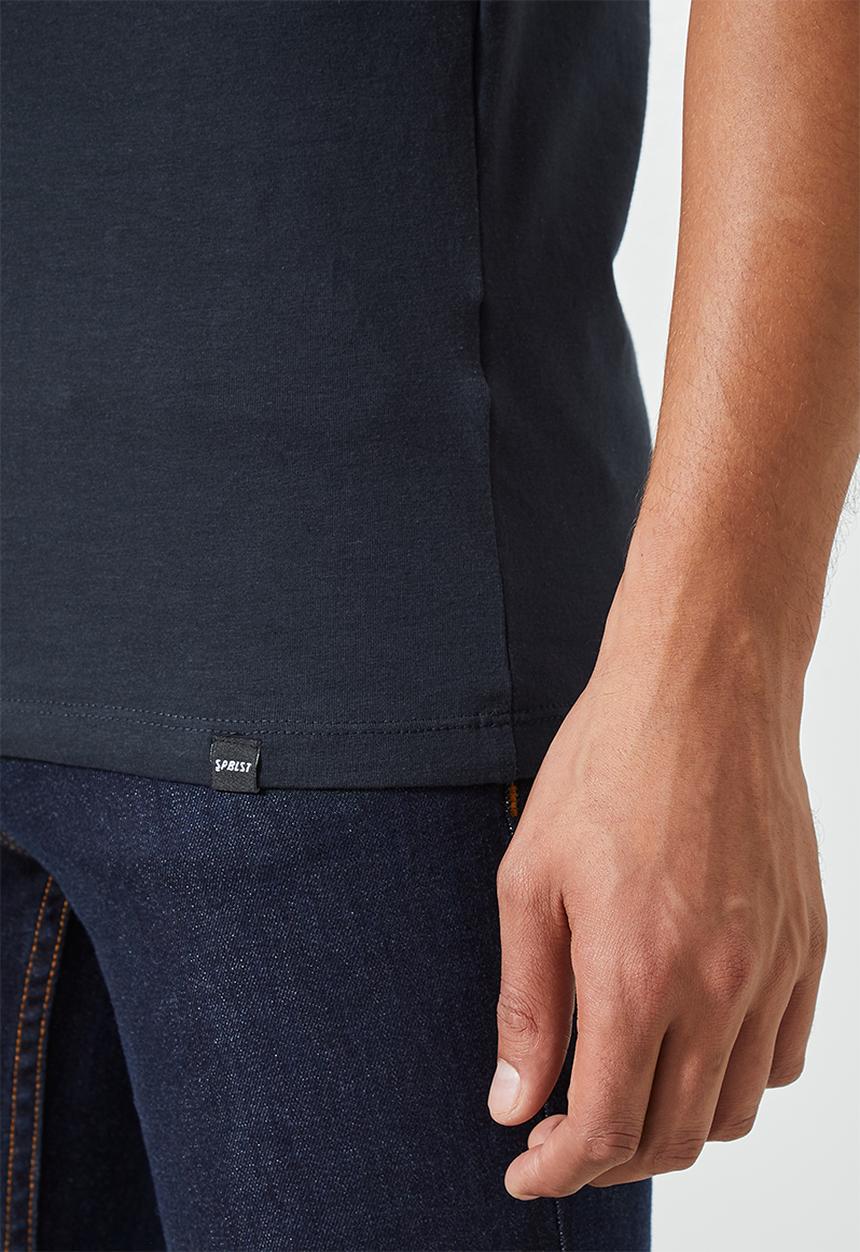 Superbalist - Brando muscle fit crew neck tee - dark navy 