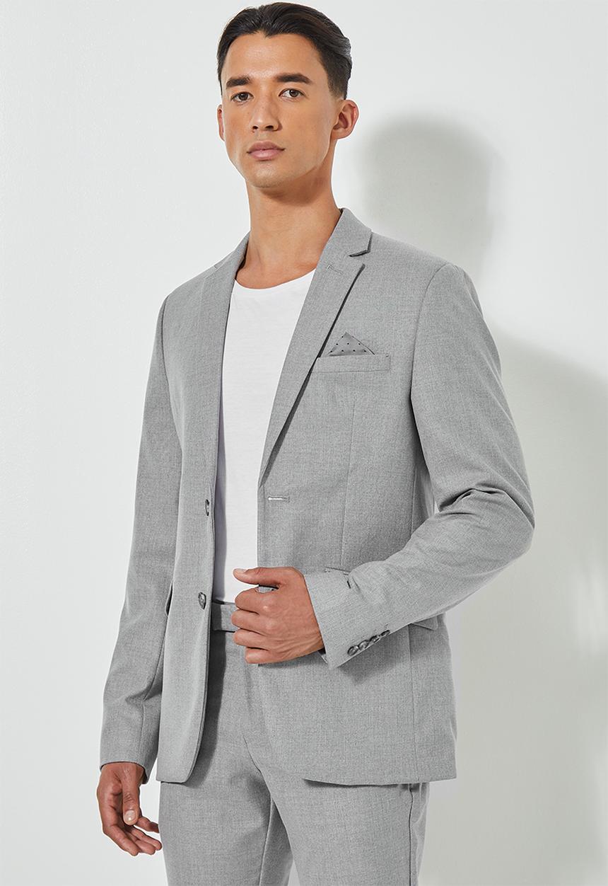 Superbalist - Regent slim fit blazer - grey