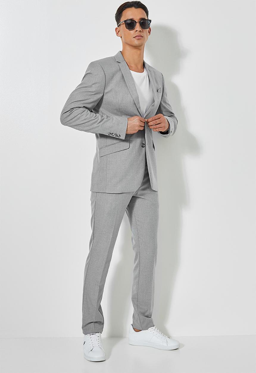 Superbalist - Regent slim fit blazer - grey