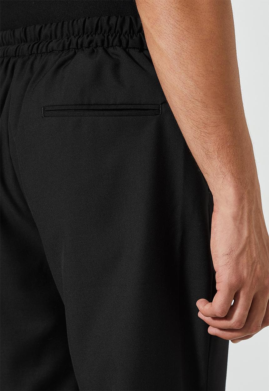 Superbalist - Deco elastic waistband tapered trousers - black