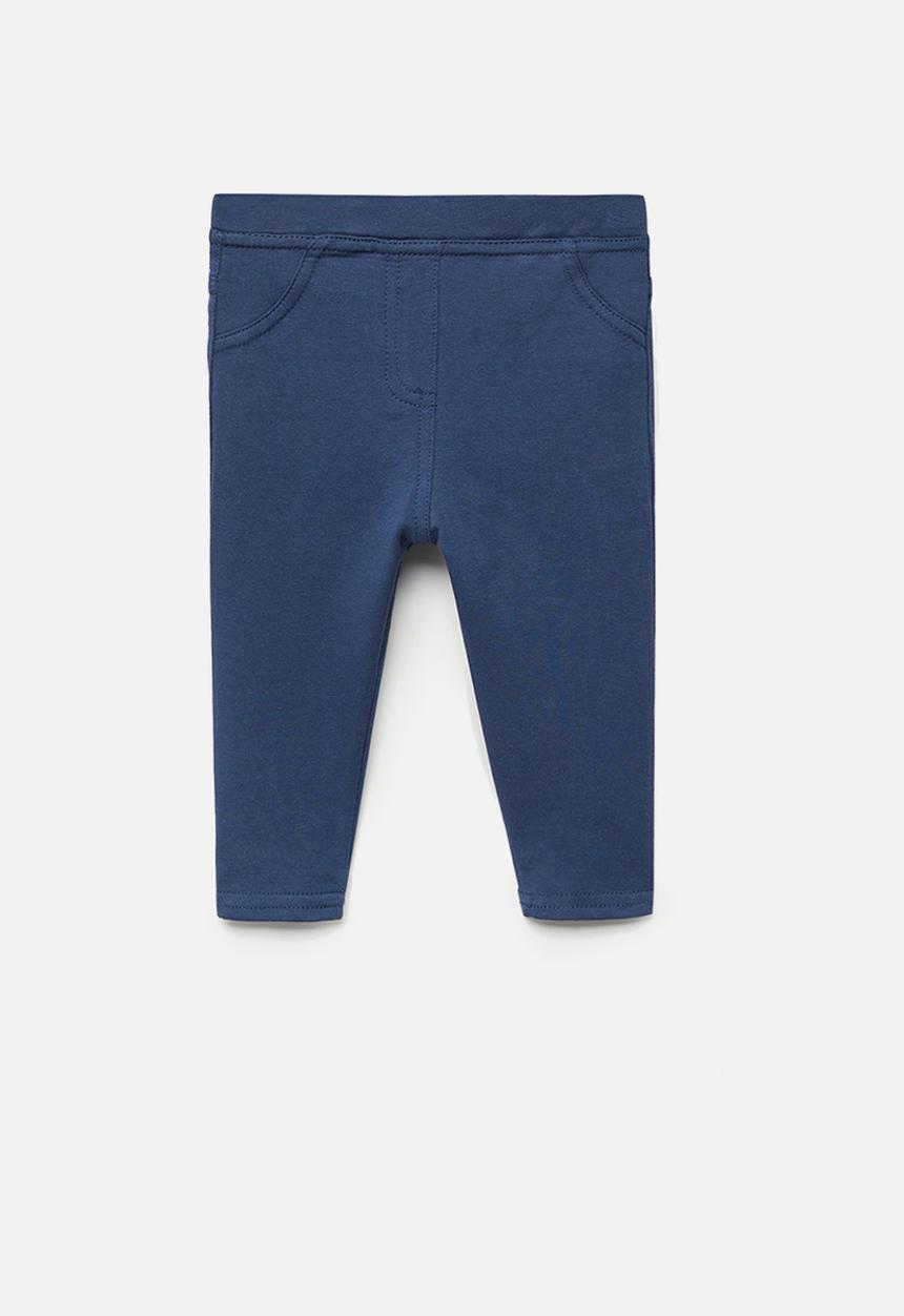 MANGO - Terry leggings - navy