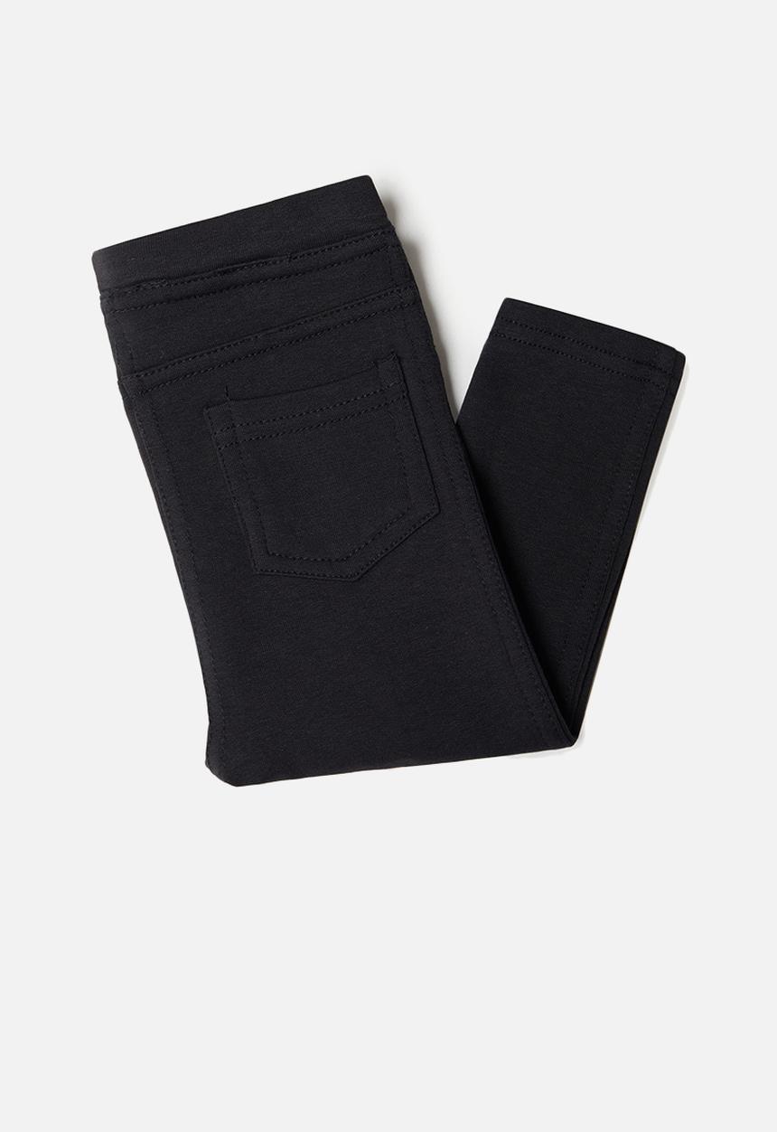MANGO - Terry leggings - black