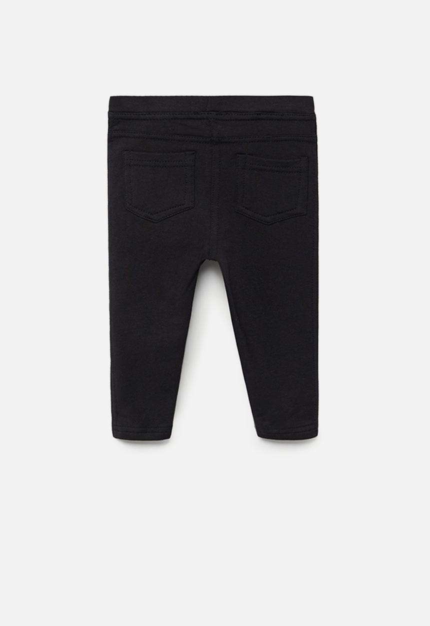 MANGO - Terry leggings - black