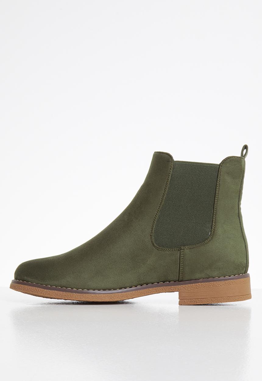 Butterfly Feet - Celeste chelsea boot - green