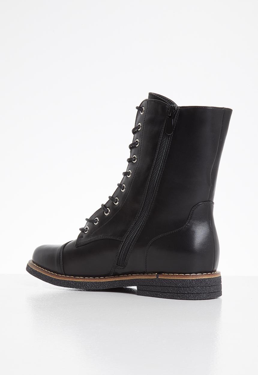 Butterfly Feet - Denny combat boot - black