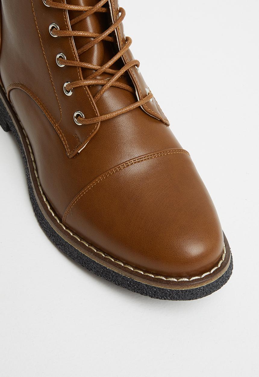 Butterfly Feet - Denny combat boot - tan
