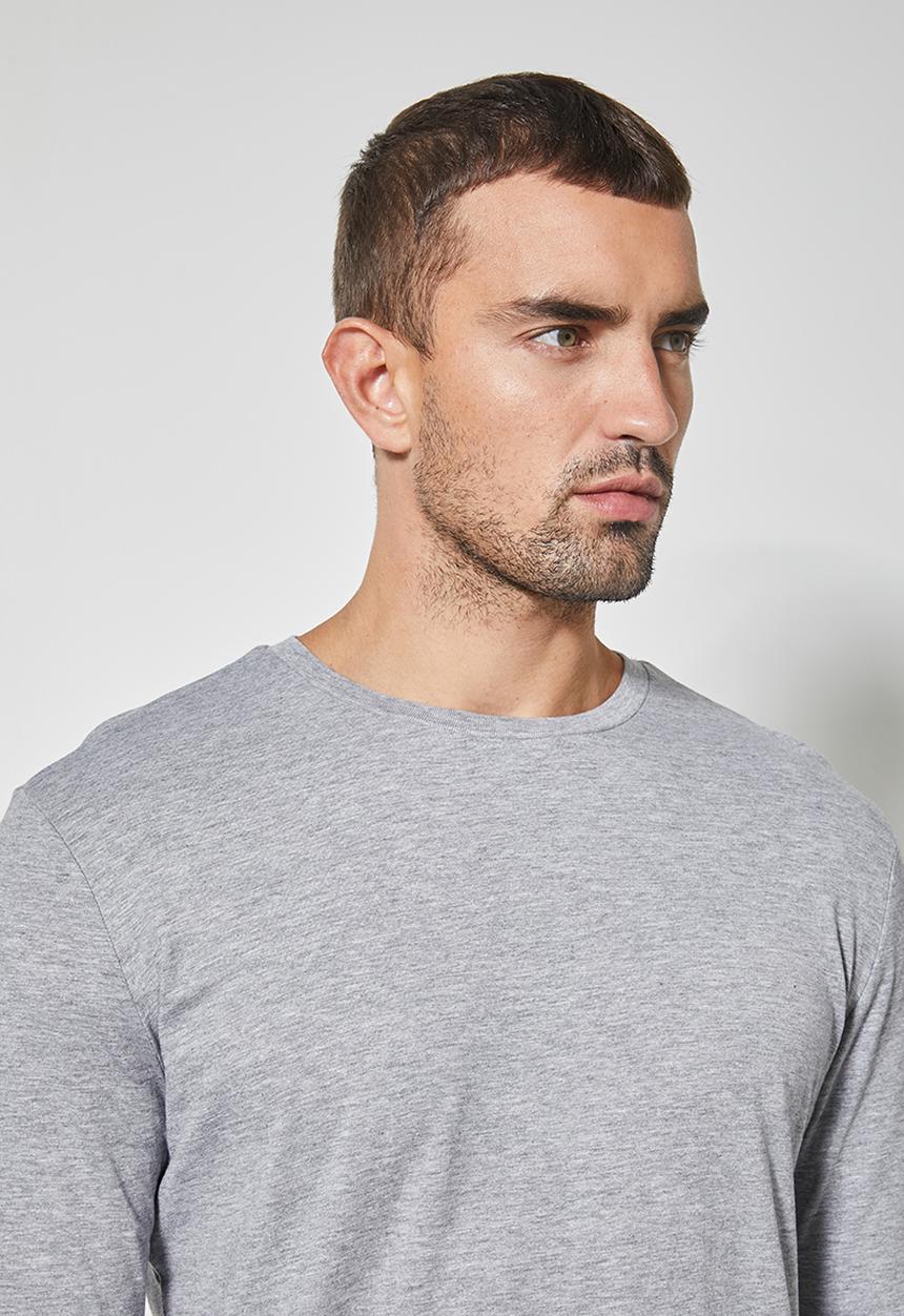 Superbalist - Nate long sleeve crew neck tee - grey 