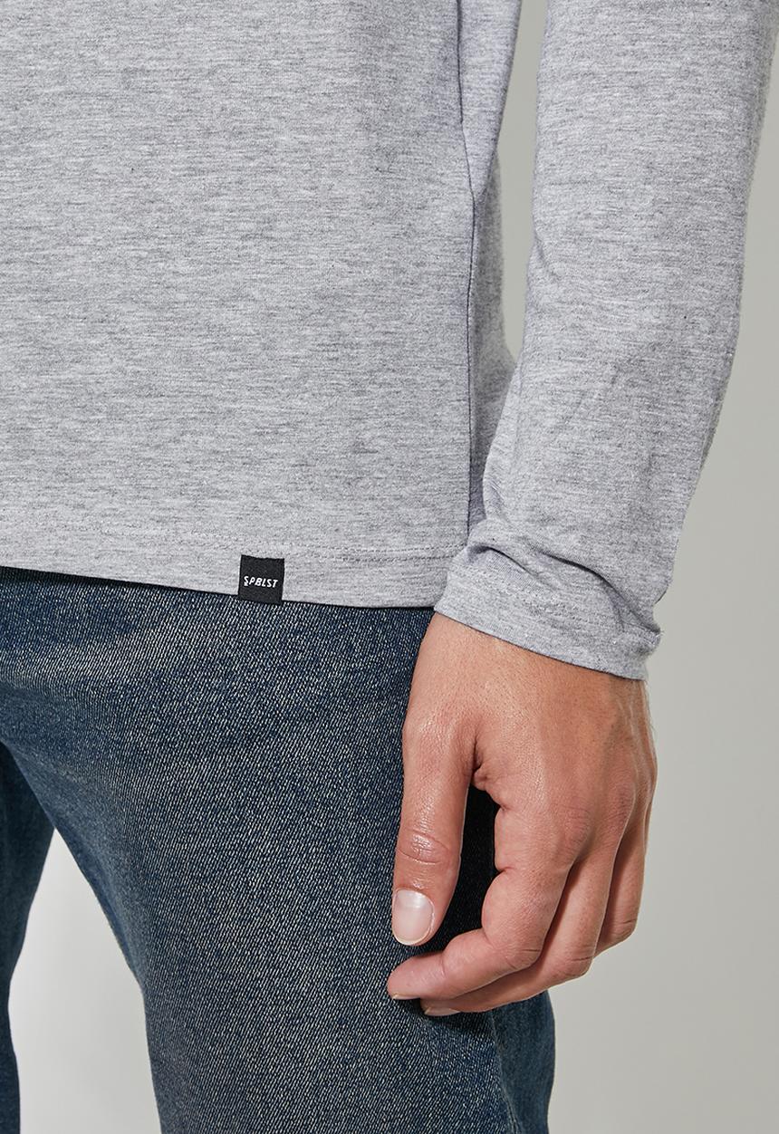 Superbalist - Nate long sleeve crew neck tee - grey 