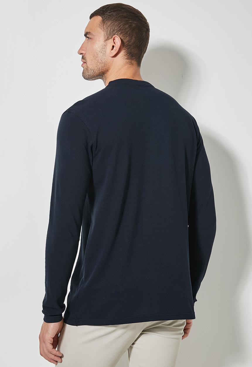 Superbalist - Siya long sleeve mandarin collar - navy