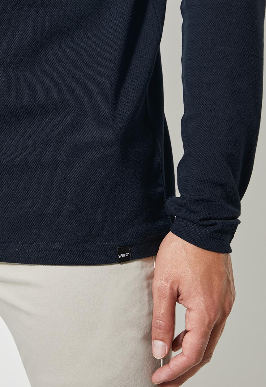Superbalist - Siya long sleeve mandarin collar - navy