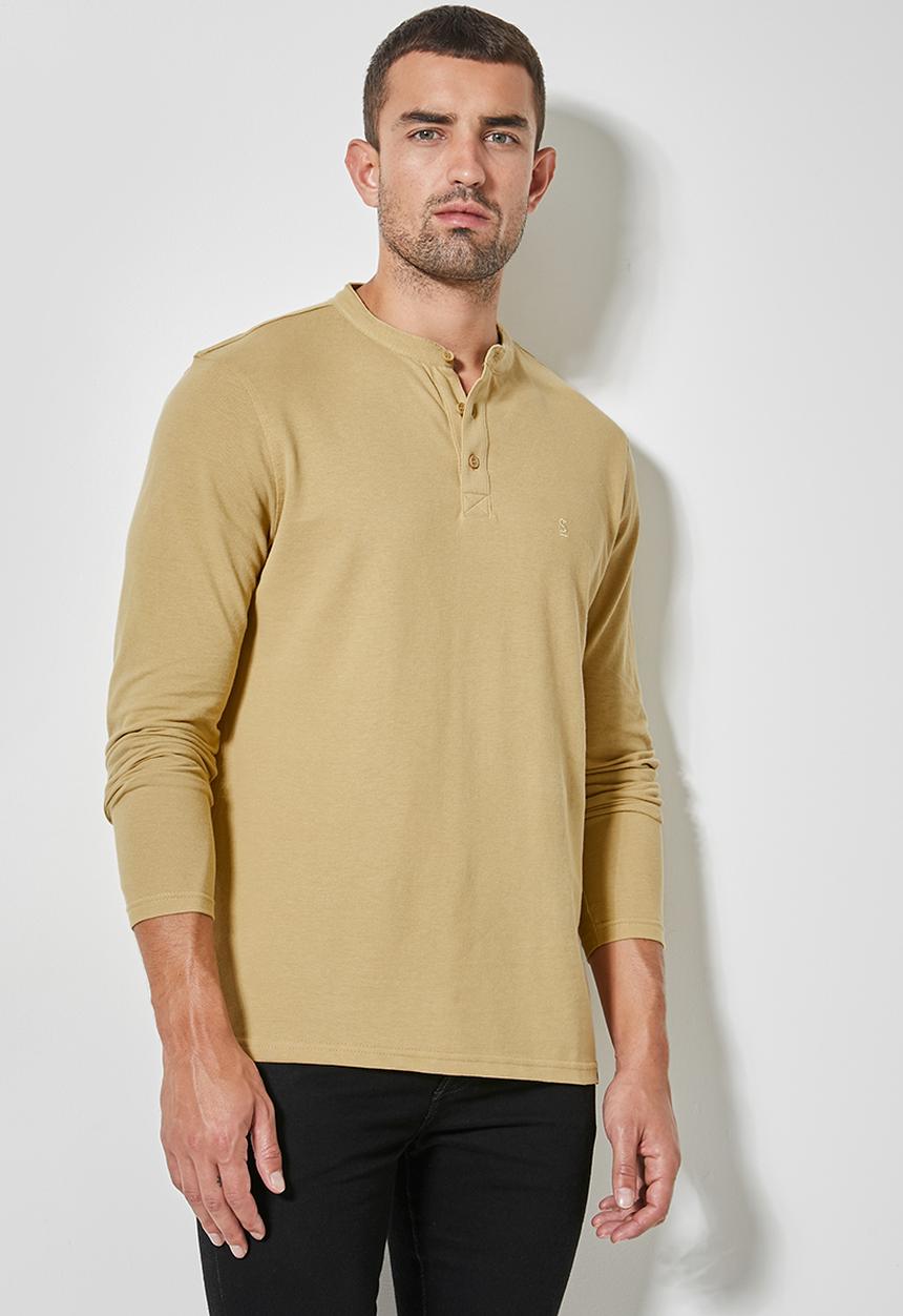 Superbalist - Siya long sleeve mandarin collar - beige
