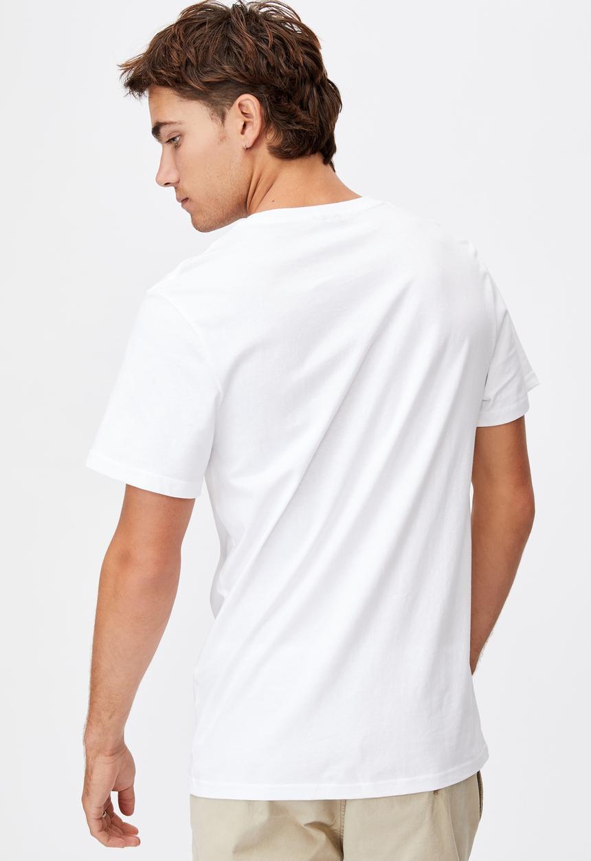 Cotton On - Tbar moto T-shirt - white