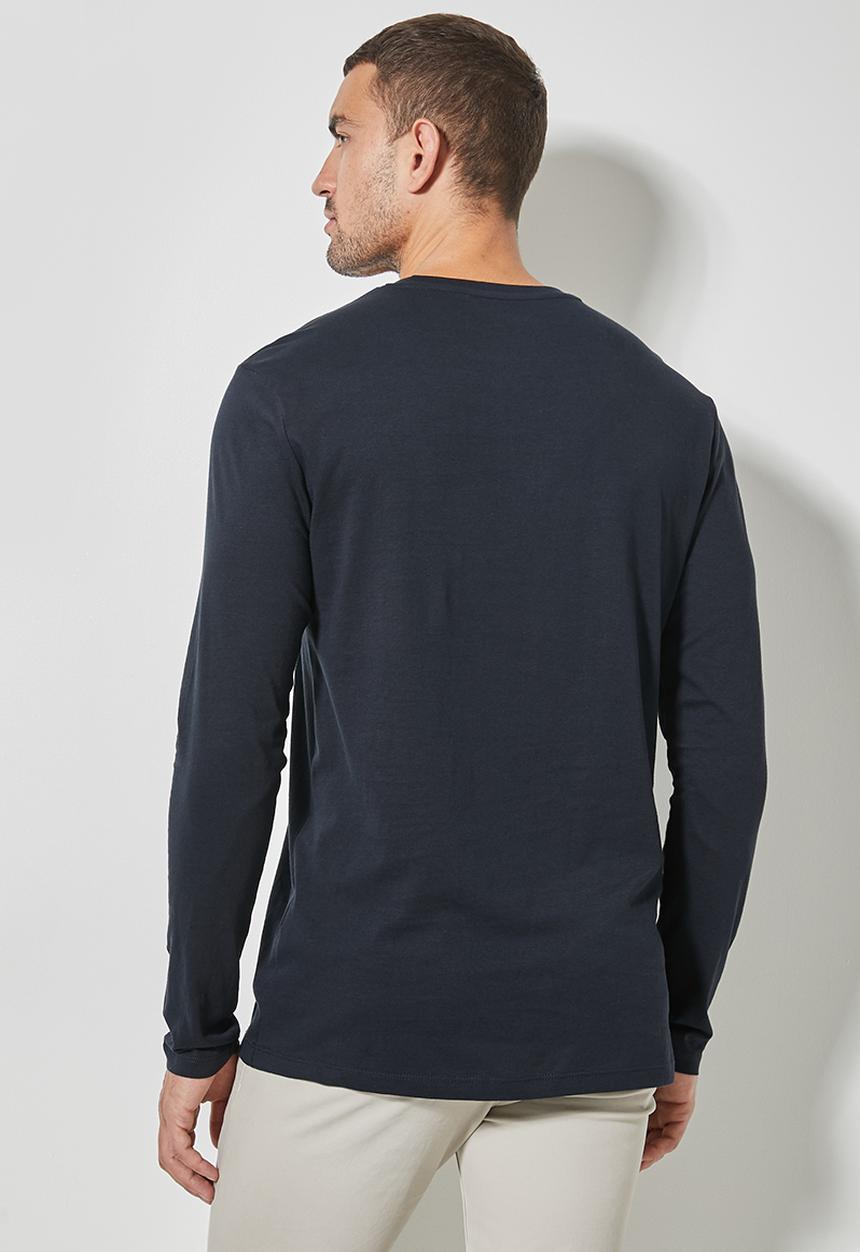 Superbalist - Nate long sleeve crew neck tee - navy