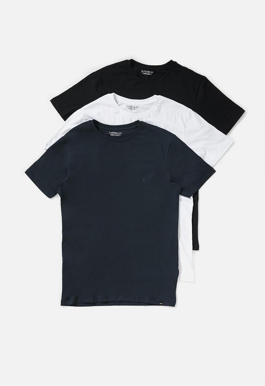 Superbalist - 3-pack york premium crew neck - multi