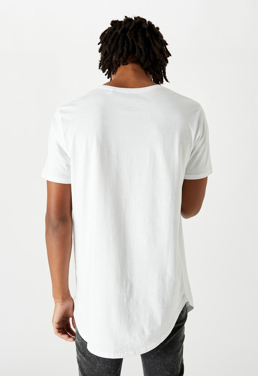 Factorie - Curved T-shirt - white