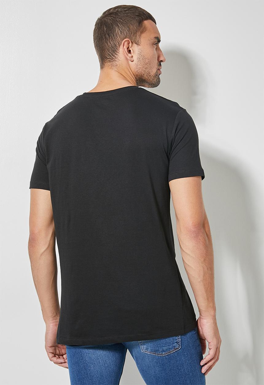 Superbalist - 2 Pack nate crew neck tee - black & dusty pink
