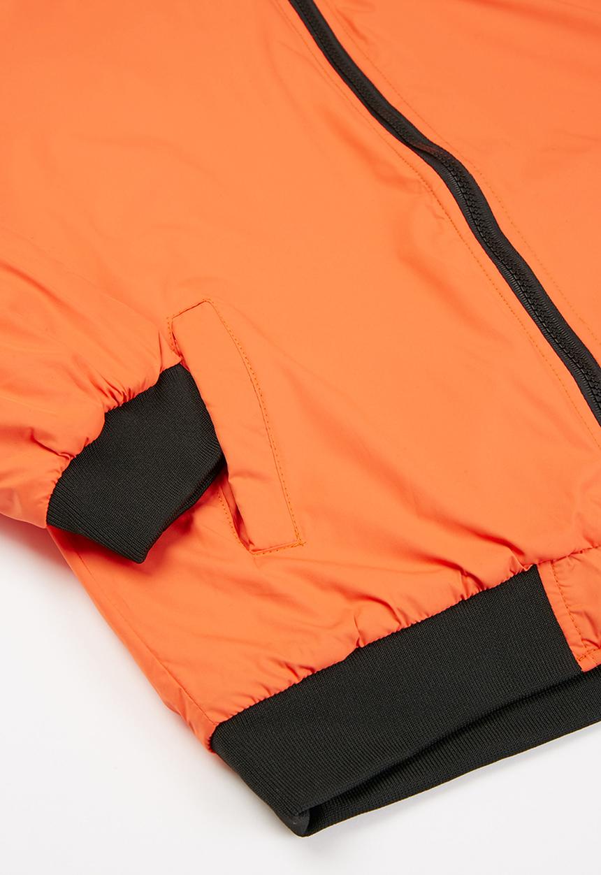 SOVIET - Bilbao boys fashion bomber jacket - orange 