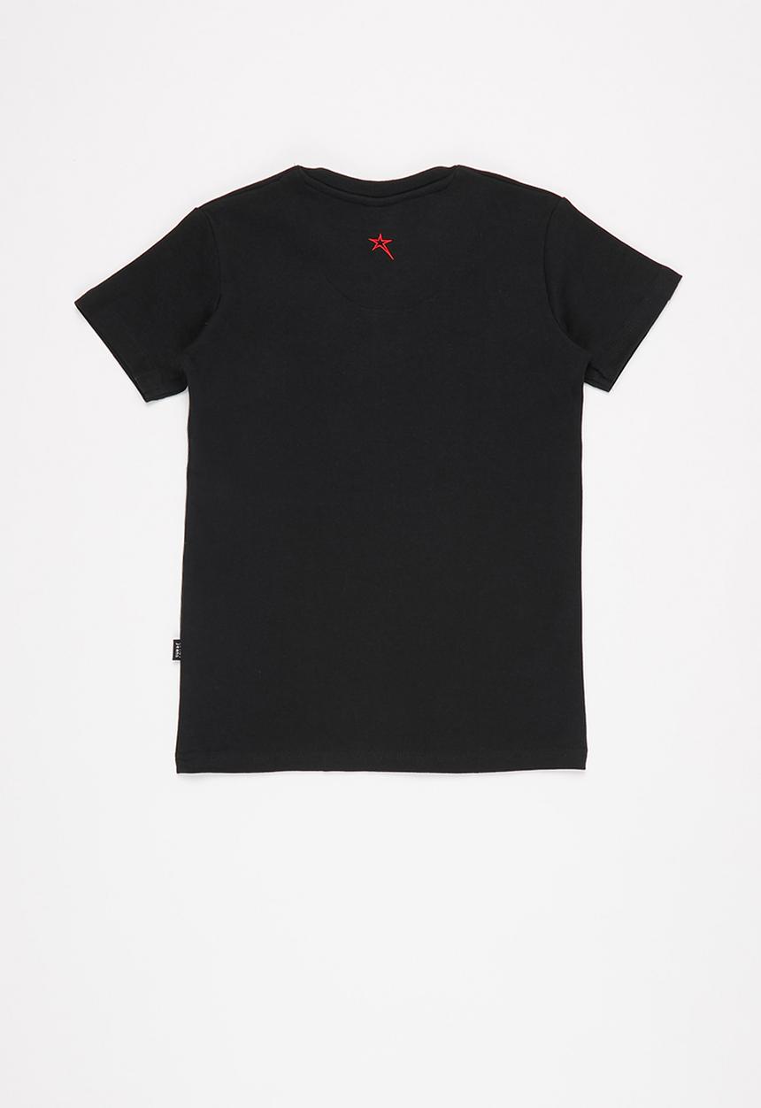 SOVIET - Hull short sleeve V-neck muscle tee  - black