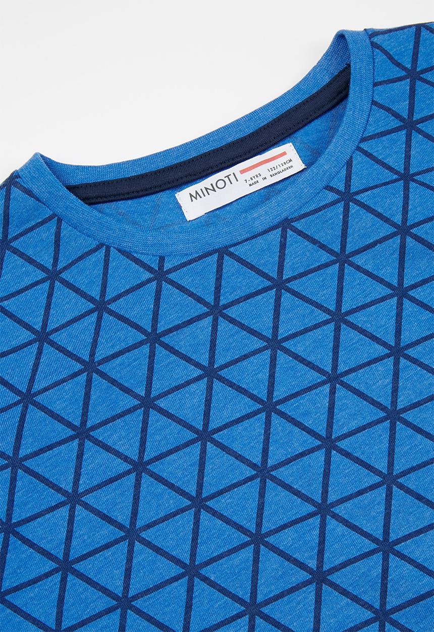 MINOTI - Printed T-shirt - blue 