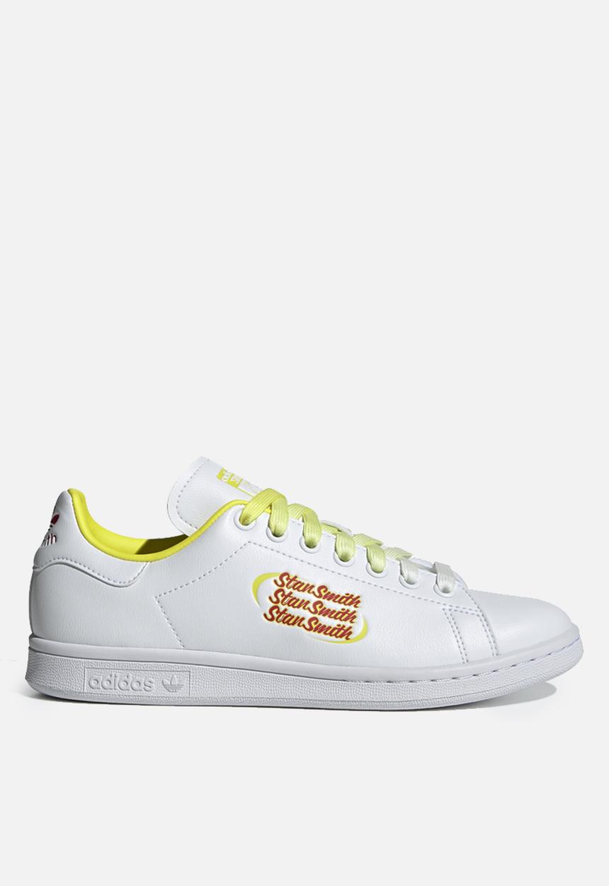 adidas Originals - Stan Smith w - ftwr white/scarlet/acid yellow