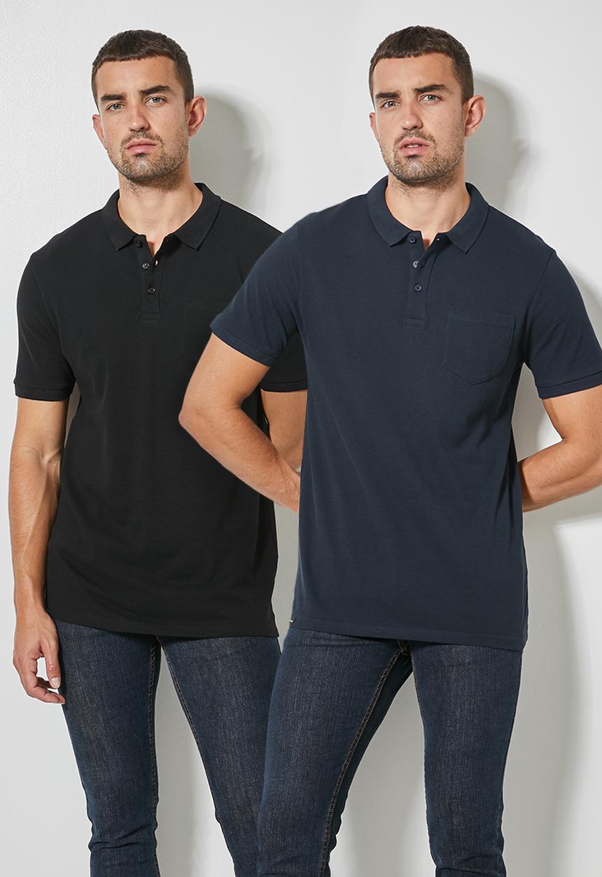 Superbalist - 2-Pack luka pockect golfer - black & navy