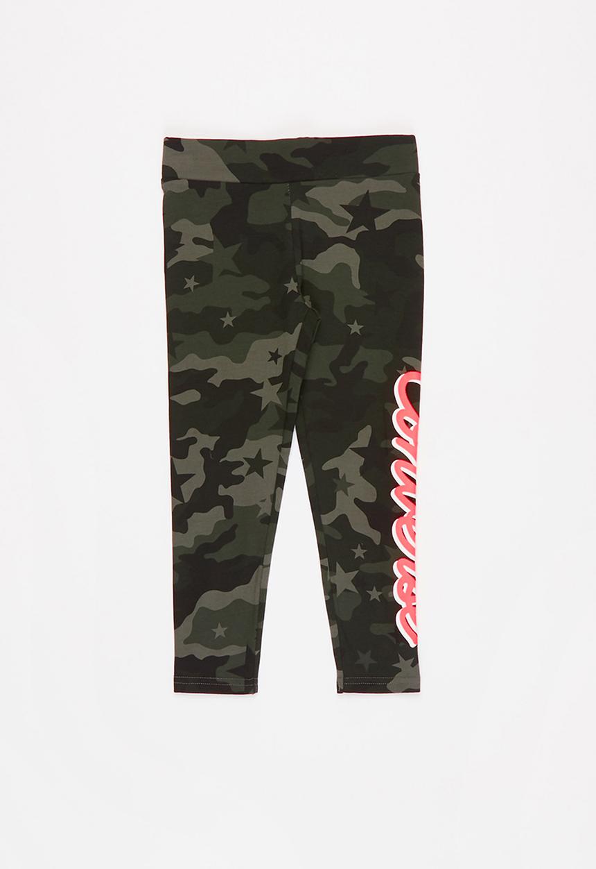 Converse - Cnvg camo all over print legging - green