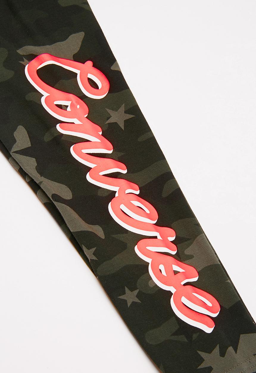 Converse - Cnvg camo all over print legging - green