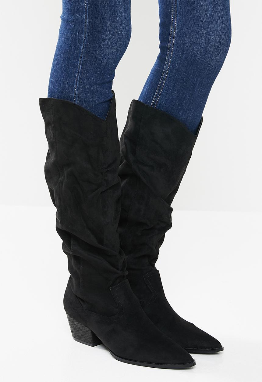Z_Code_Z - Alma slouchy western boot - black