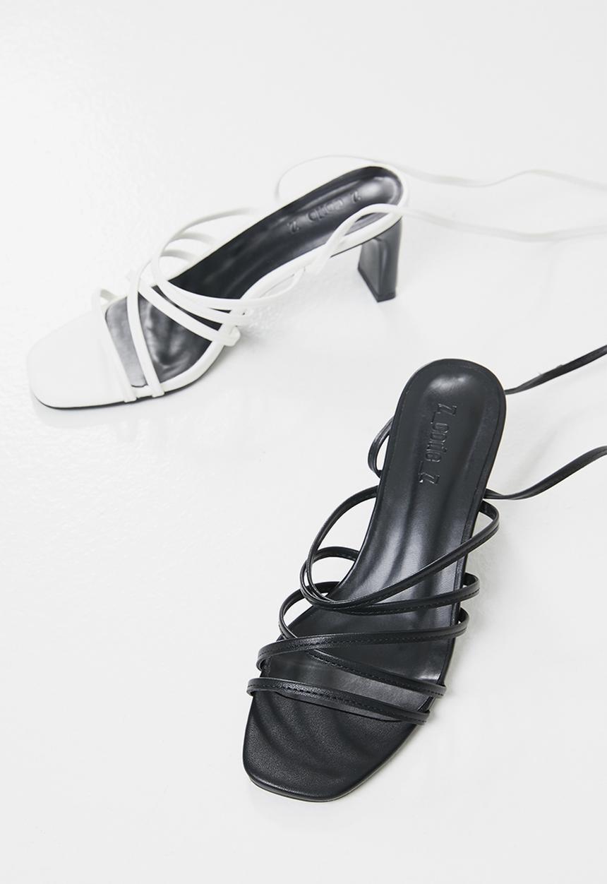 Z_Code_Z - Nola strappy heel - white
