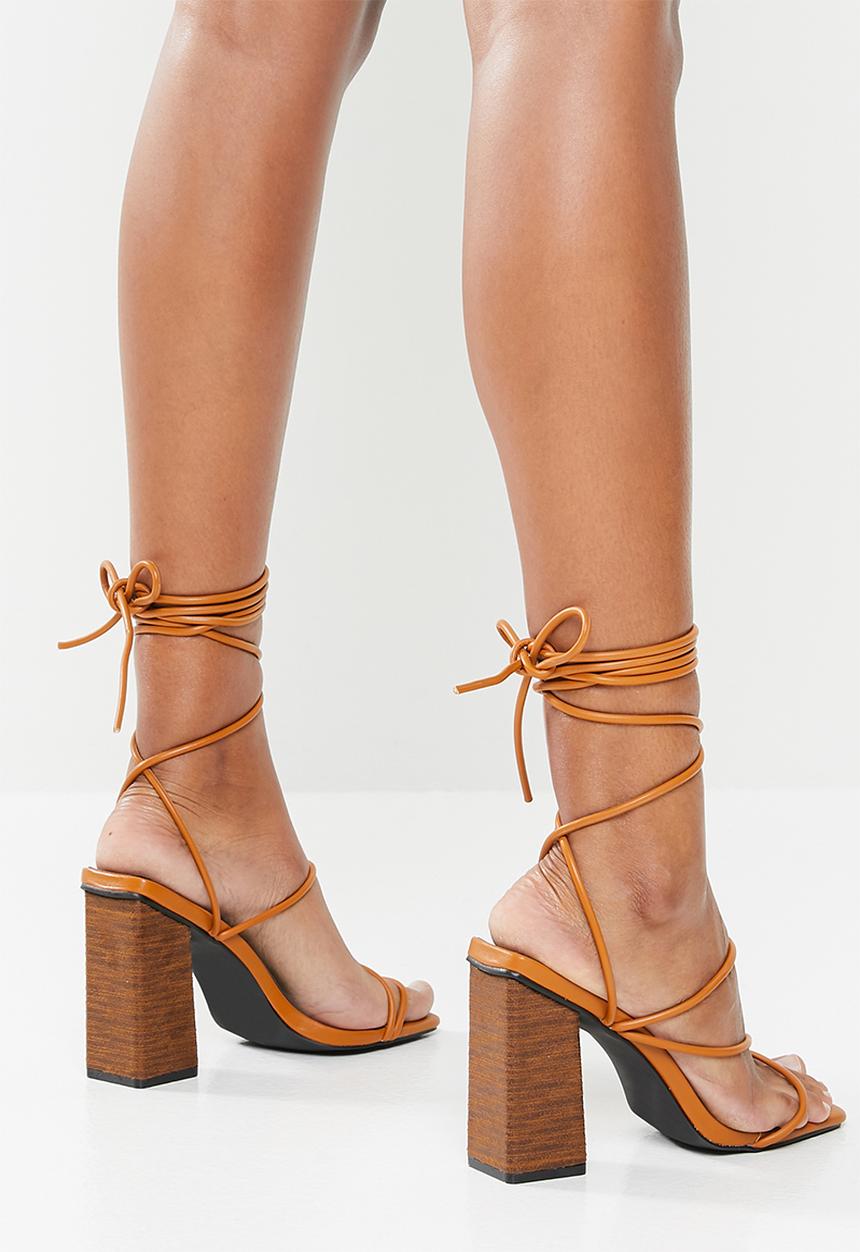 Z_Code_Z - Aurora strappy heel - camel