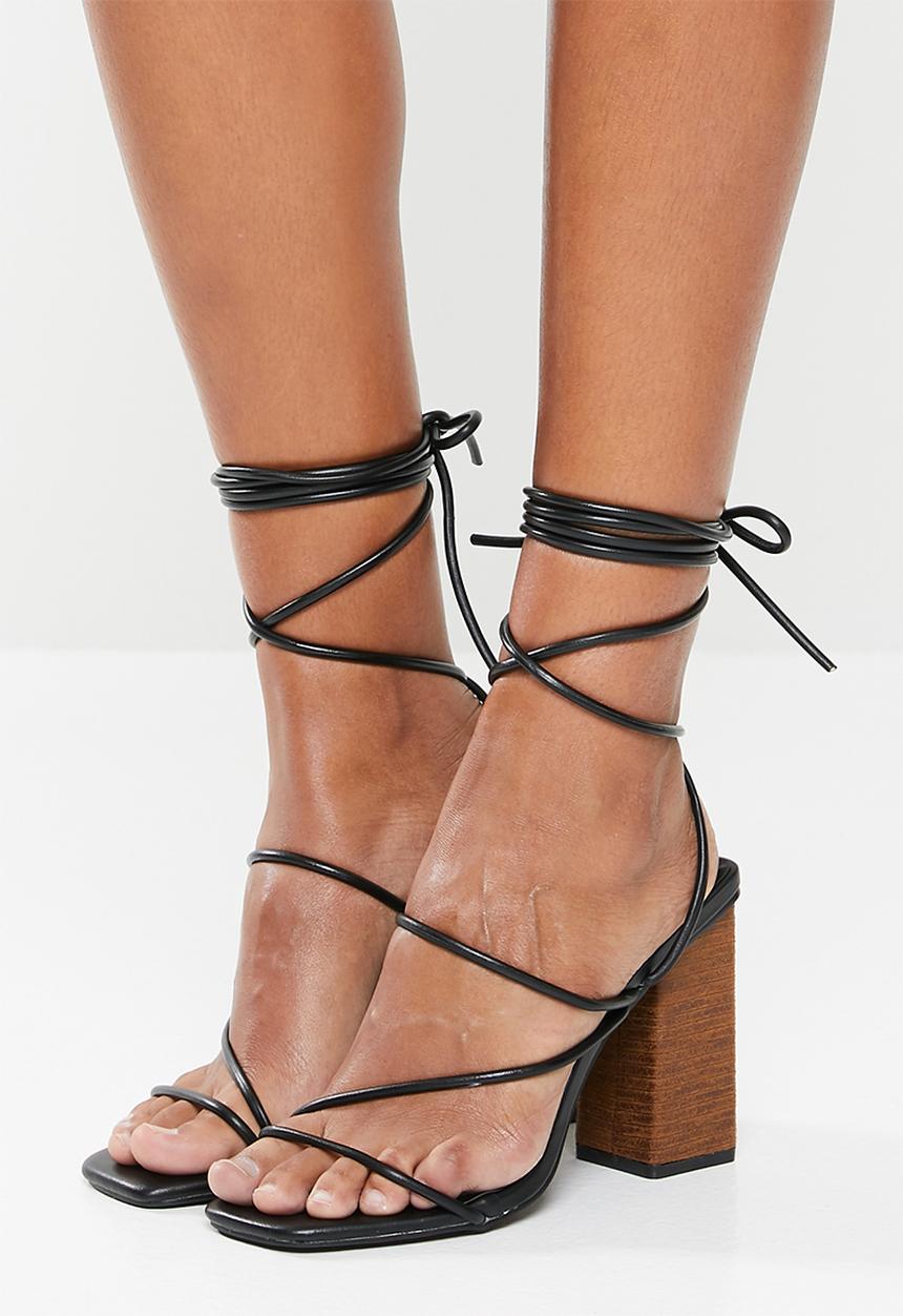 Z_Code_Z - Aurora strappy heel - black