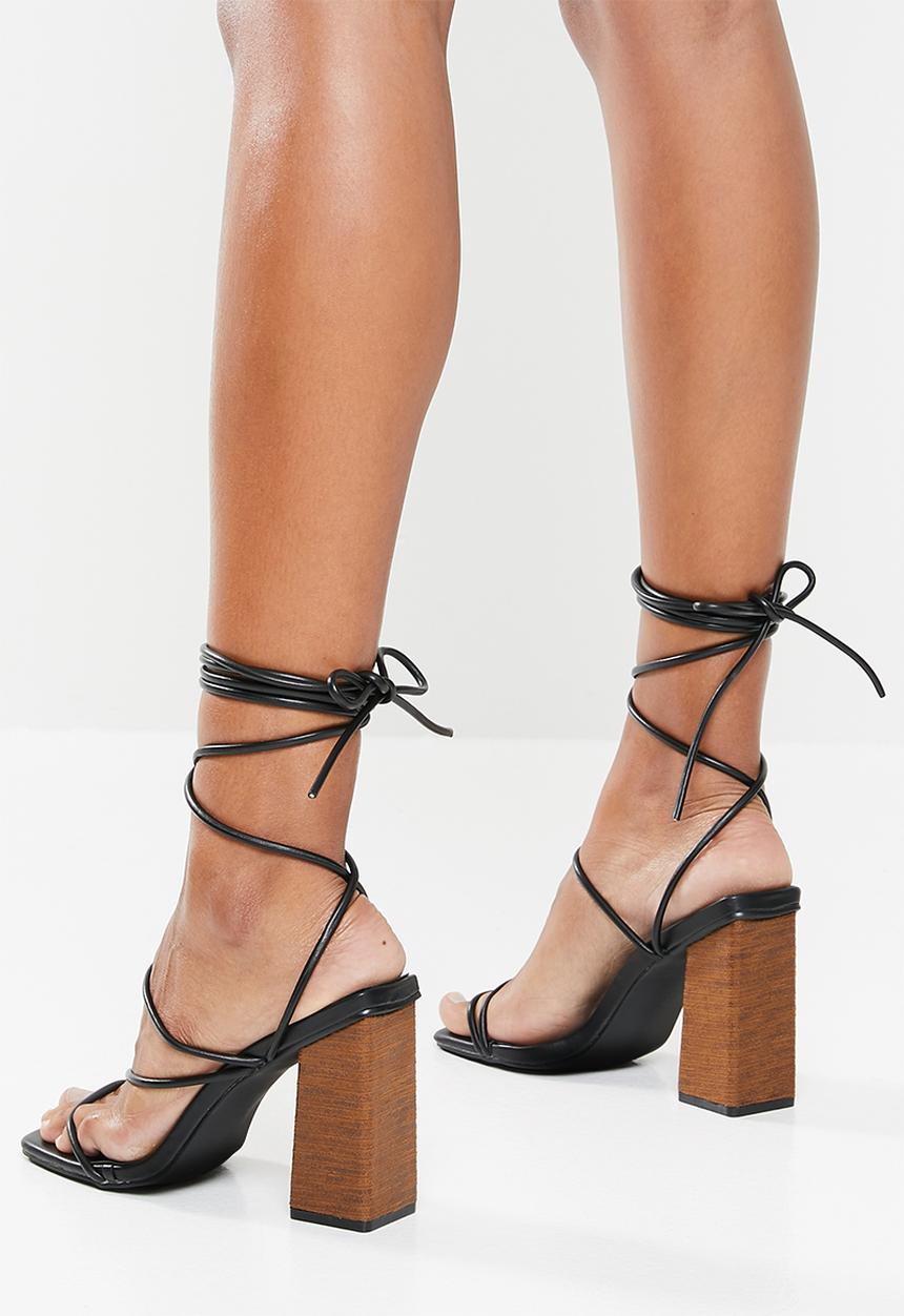 Z_Code_Z - Aurora strappy heel - black