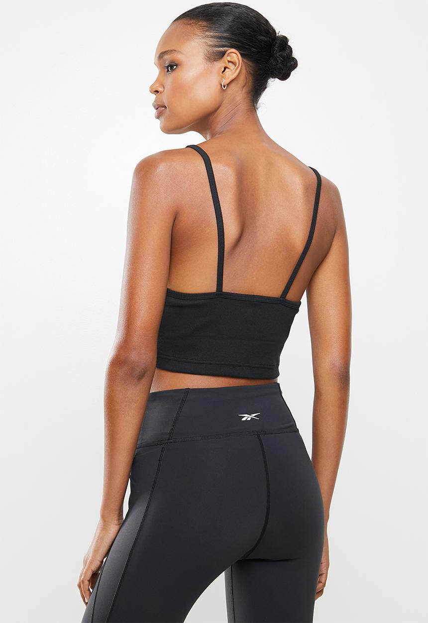 Reebok - Classic strappy rib tank top - black