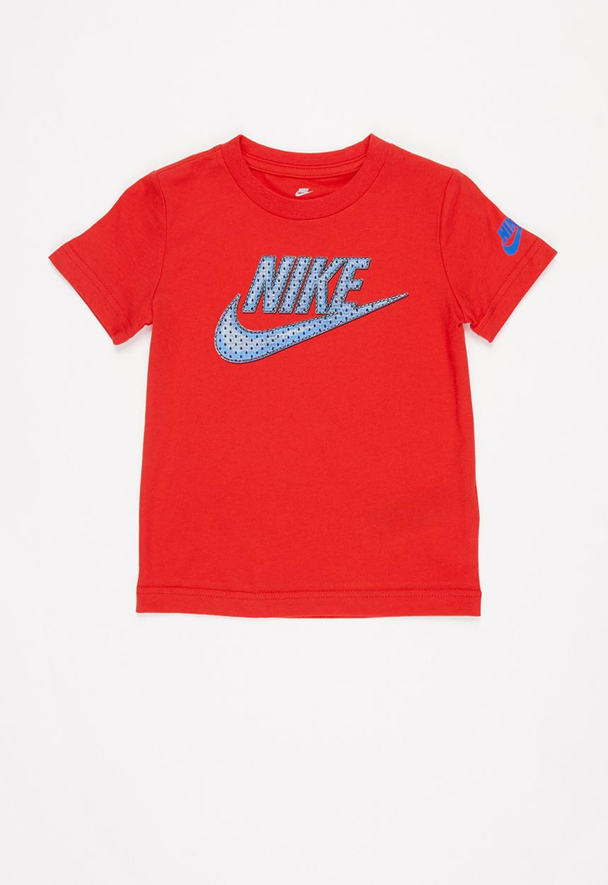 Nike - Faux jersey mesh futura tee - red