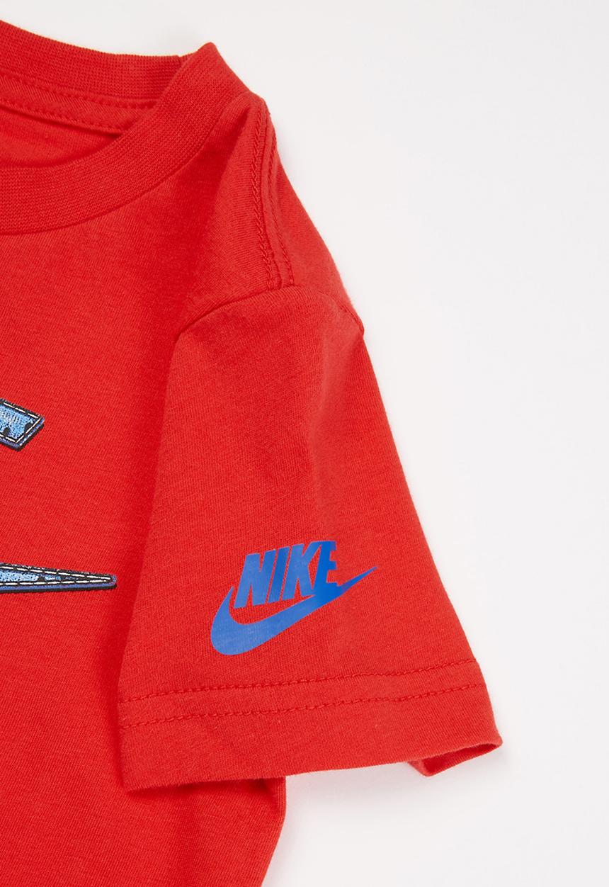Nike - Faux jersey mesh futura tee - red