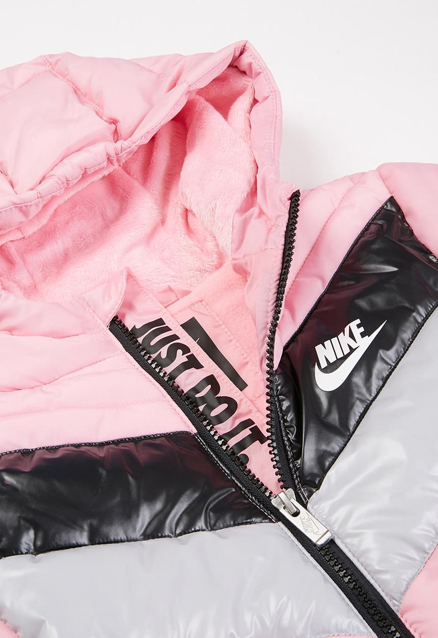 Nike - Nkg color block chevron puffer - pink