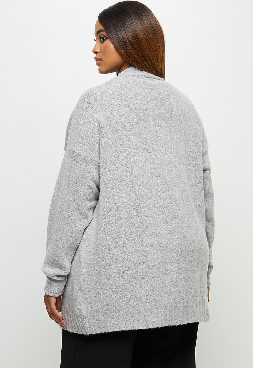 edit Plus - Soft open cardi - grey