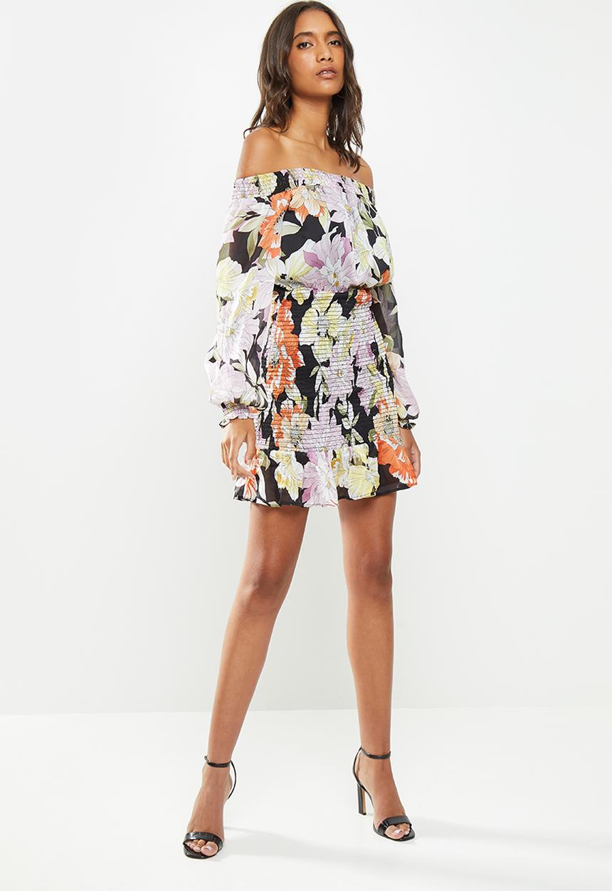 GUESS - Long sleeve gabby dress - multi