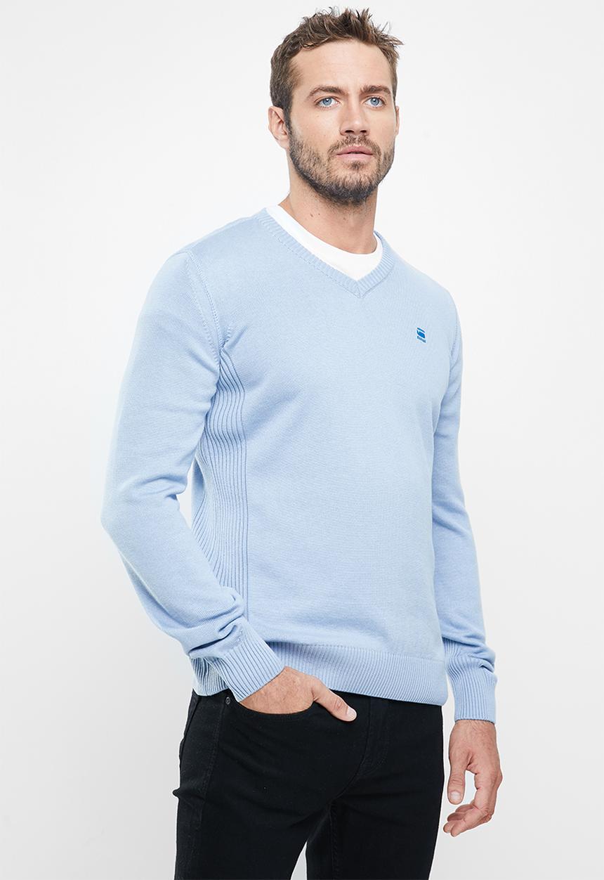 G-STAR - Classic sport v knit - blue