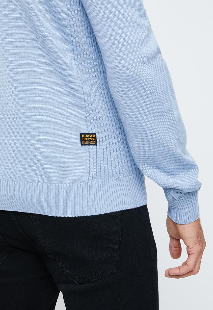 G-STAR - Classic sport v knit - blue