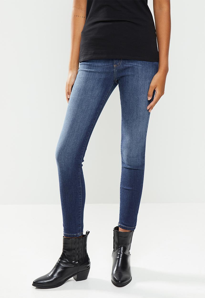 GUESS - Dark wash high rise jean - navy